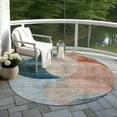 thumbnail image 6 of Addison Rugs Chantille Indoor/Outdoor Transitional Geometric Rust Washable Round Rug, 8' x 8', 6 of 6
