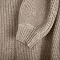 thumbnail image 7 of XFLWAM Womens Cold Shoulder Knit Sweaters Long Sleeve Crewneck Backless Jumper Tops Beige XXL, 7 of 7