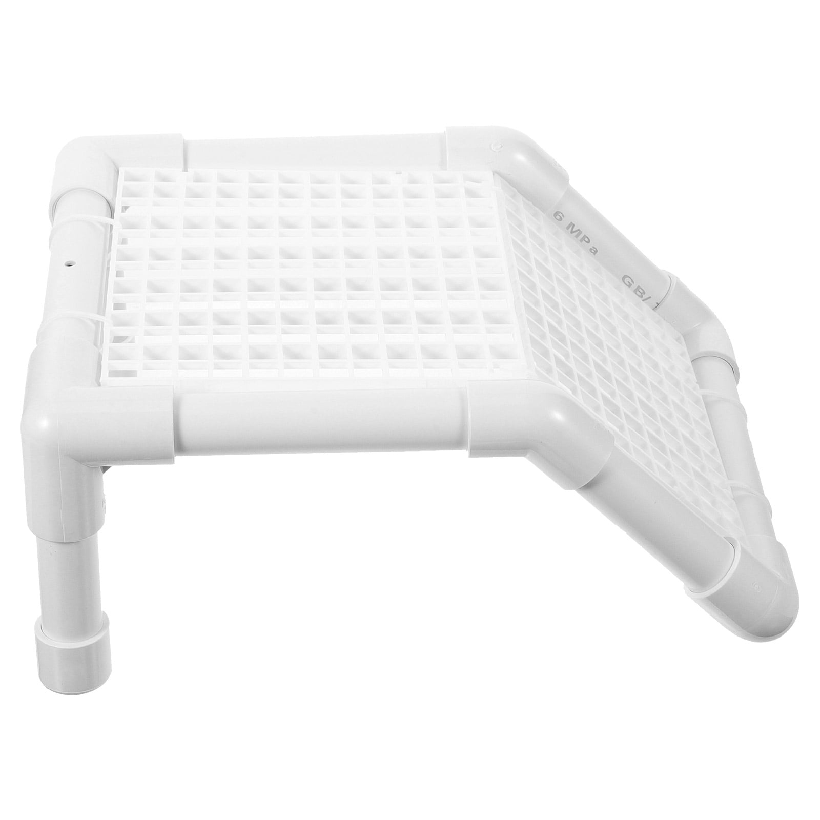 Niceauty Turtle Basking Platform 1Set Plastic White Ramp Reptile Habitat Accessory