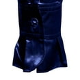 thumbnail image 6 of Cenuakty Men Satin Ruffle Shirts, Long Sleeve Stand Collar Solid Color Slim Fit Dress Shirt, 6 of 9