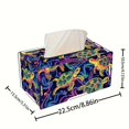 thumbnail image 4 of FLOPESN DIY Diamond Art Painting Wooden Assembly Paper Box, 8.86*5.31in, Creative Design Table Decor Rectangular Paper Towel Storage Box-Turtle, 4 of 6