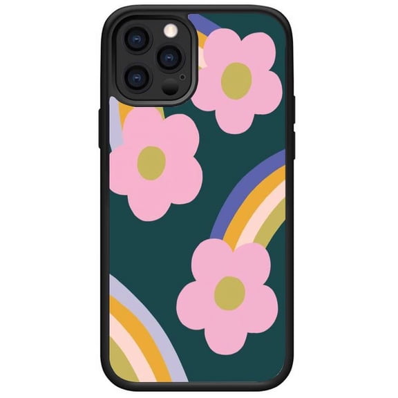 Compatible with iPhone 11 Pro case Soft TPU Glossy Flower Pattern Phone Case for Women and Girls