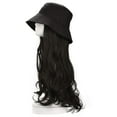thumbnail image 5 of DOPI Fisherman Cap Hair Wave Curly Hairstyle Adjustable Wig Hat Attached Long Hair, 5 of 7