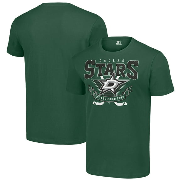 Men's Starter Green Dallas Stars Team Logo Graphic T-Shirt