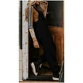 thumbnail image 3 of Winter Women's Loose Casual Fleece Warm Overalls Jumpsuits with Pockets, 3 of 5