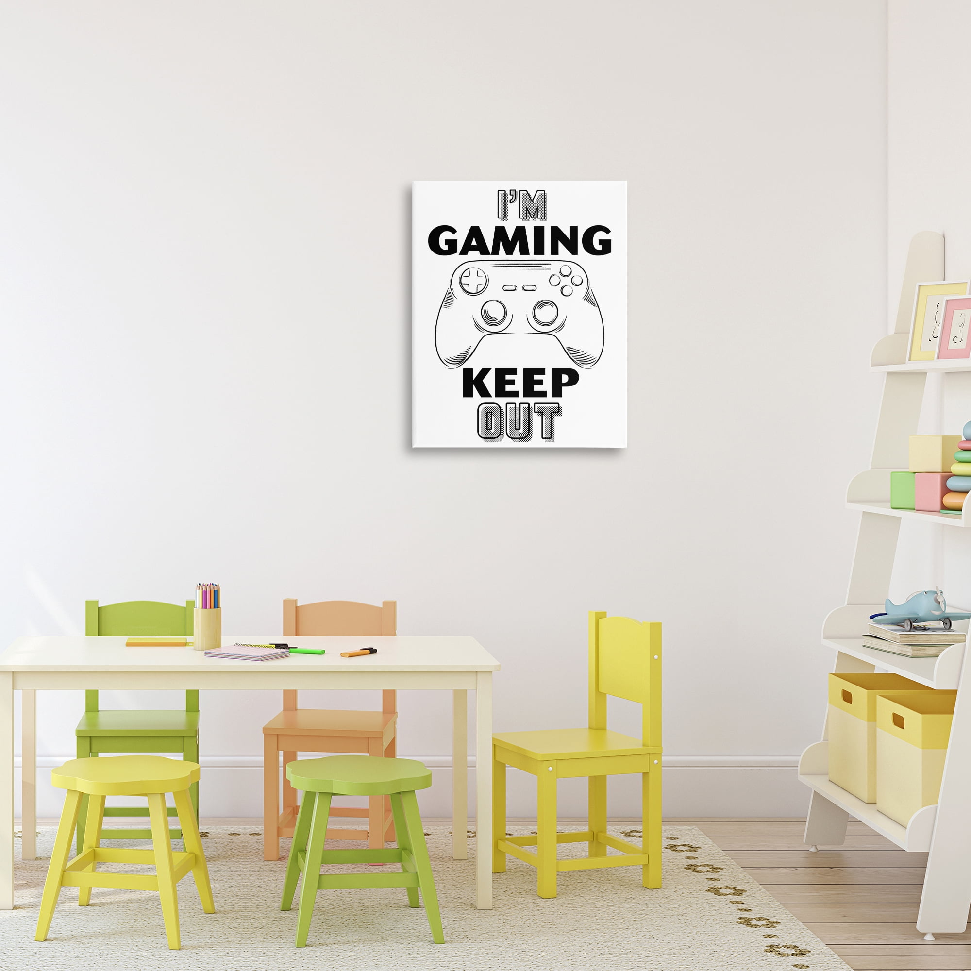 Stupell Industries Gaming Keep Out Canvas Wall Art, design by Marcus Prime