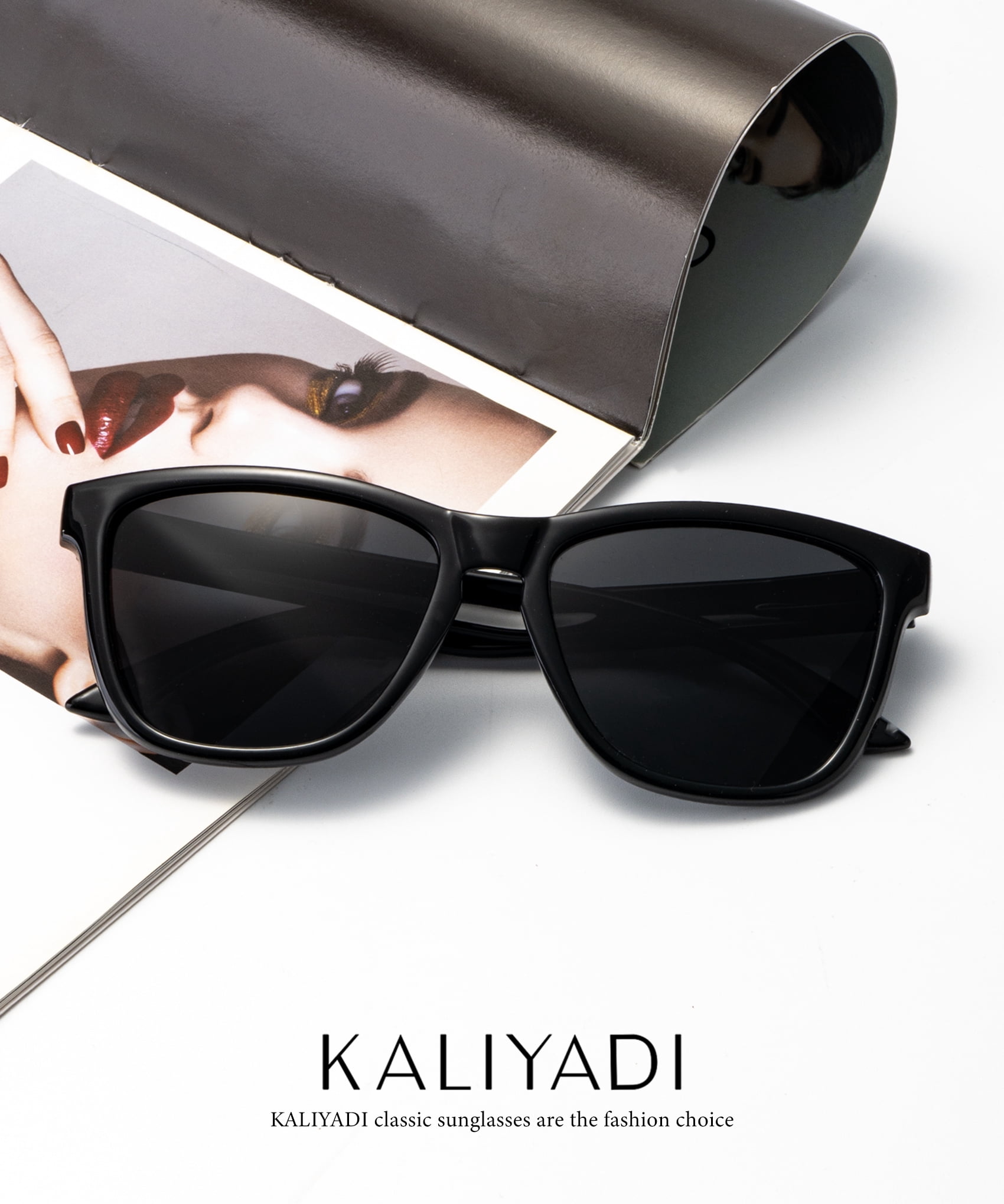 KALIYADI Womens-Sunglasses Polarized Sunglasses-Womens Trendy: Retro Sun Glasses with UV Protection for Travel Driving