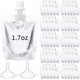 thumbnail image 1 of 100 bolsas de plástico para bebidas desechables, bolsas de jugo transparentes, salsa a prueba de fugas, bolsas con exprimidor para viajes (48 ml), 1 of 5