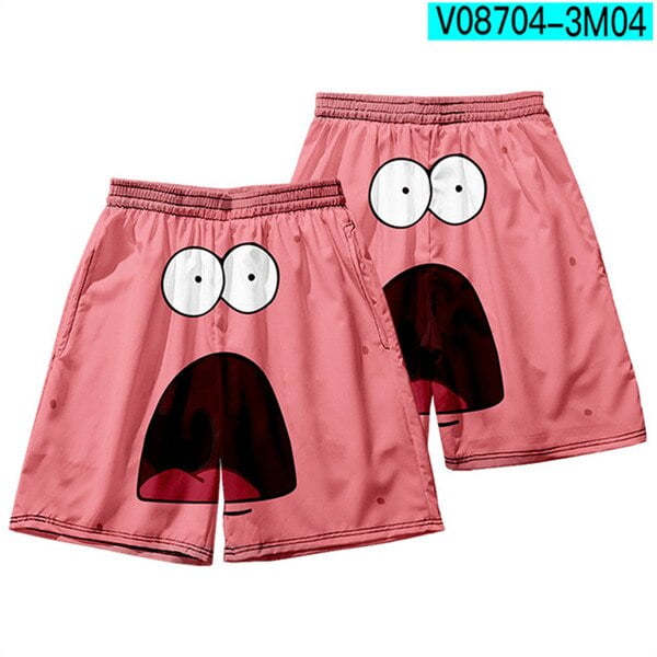 Pantalones cortos de dibujos animados de Anime 3D para hombre y mujer, bañadores de tablero de Patricio y Estrella, secado rápido para playa, ropa de Hip Hop para pareja, novedad de verano Fivean unisex