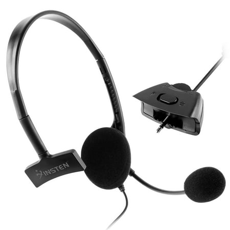 Insten For Xbox 360 Xbox360 3x Black Stereo Game Live Headset Headphone w/ Mic