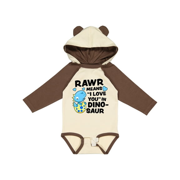 Inktastic Rawr Means I Love You in Dinosaur Valentine Boys or Girls Long Sleeve Baby Bodysuit