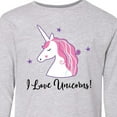 thumbnail image 4 of Inktastic Unicorn Girls Cute Fantasy Long Sleeve Youth T-Shirt, 4 of 5