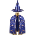 thumbnail image 2 of Halloween Hooded Robe Cloak, Adult Witch Style Costume Cape with Hat, Long Dress Up Cloak for Masquerade Parties, Stage Performances, Costume Events and Seasonal Gatherings, 2 of 4