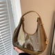 thumbnail image 2 of Bolsos de hombro para mujer, bolso informal de PVC transparente para teléfono, monedero para niñas (marrón), 2 of 8
