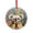 Pattern, variant on Cute Owl on Tree Stump Xmas Ornament Cute Animal Owl Round Shaped Glass Ornament Hanging Ornaments for Holiday Decoration