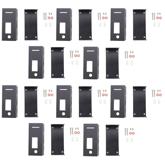 10X Caja de Aleación de Aluminio para Tablero Rainsun de Expansión de Hotspot Estación de Radio Wifi MóDem de Voz W Negro