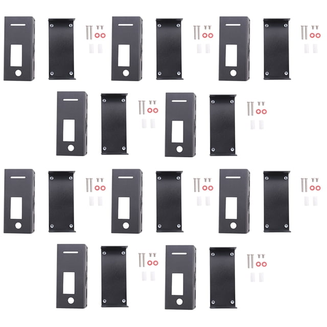10X Caja de Aleación de Aluminio para Tablero Rainsun de Expansión de Hotspot Estación de Radio Wifi MóDem de Voz W Negro