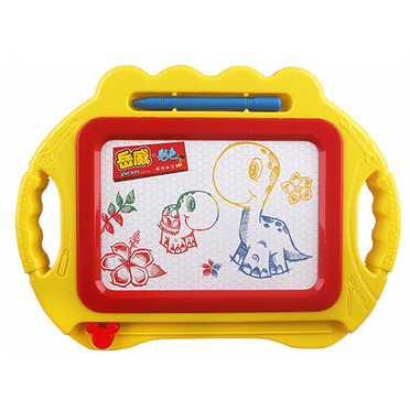 BESTSKY Magnetic Drawing Board,Encourages Imagination Magnadoodle,Boosts Fine Motor Skills Kids Drawing Board,Yellow