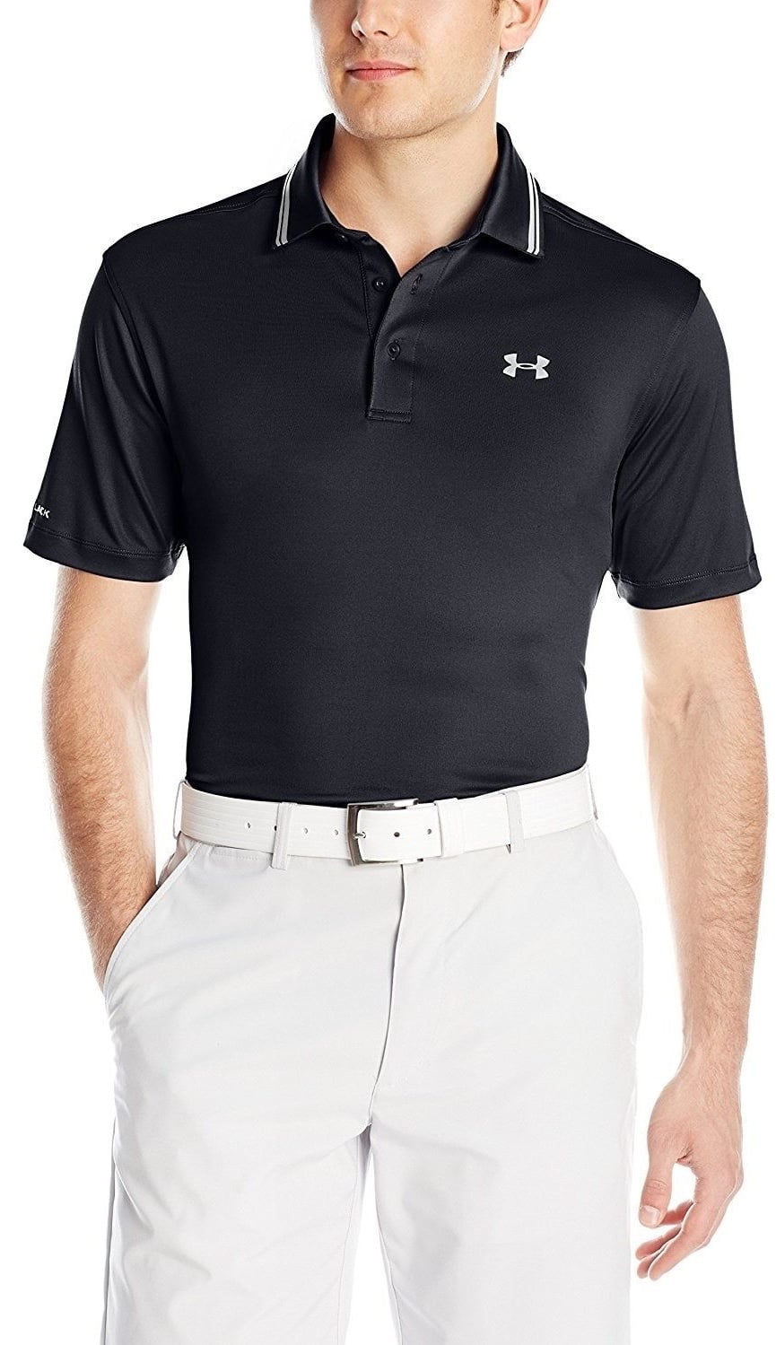 Pardon Werkloos Uitdaging Under Armour Heat Gear Men?s Coldblack Golf Short Sleeve Polo Shirt Black  Large - Walmart.com