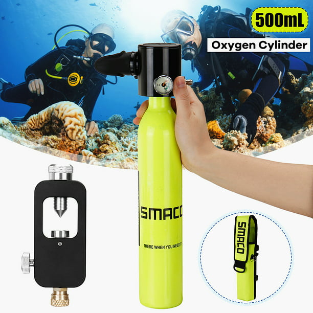 0 5l Portable Mini Mouthpiece Oxygen Cylinder Air Oxygen Tank Breath Diving Reserve Air Tank