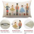 thumbnail image 5 of Merry Christmas Throw Pillow Cover 12x20 Inch Nutcracker Christmas Decor Winter Holiday Party Cushion Case Decoration for Sofa Couch, 5 of 6