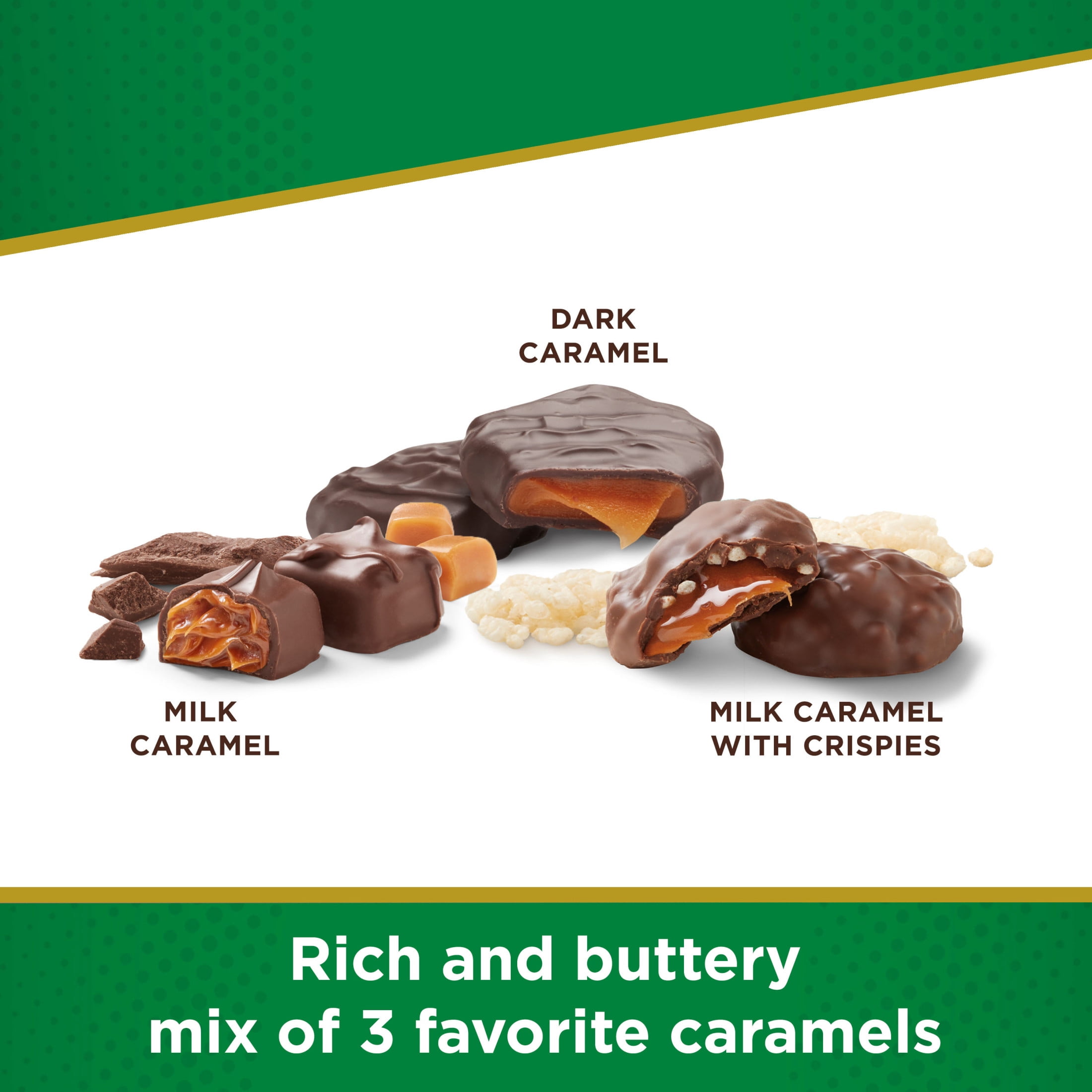 RUSSELL STOVER Sugar Free Assorted Caramels Chocolate Candy, 17.6 oz. bag ( 36 pieces)