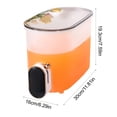 thumbnail image 3 of Cififendec Tap Dispenser Beverage Container, 5L, Refrigerator Safe Cold Water Pitcher for Homemade Fruit Tea Juice & Household Cold Drink Storage, 3 of 5
