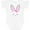 AA-White, variant on Inktastic Easter Bunny Girl Face Boys or Girls Baby Bodysuit