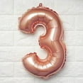 thumbnail image 5 of Efavormart Rose Gold 16" tall Alphabet Letters / Number Foil Balloons Party Wedding Decorations Graduation New Year Party- 3, 5 of 6