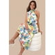 thumbnail image 3 of Vestido Maxi de Satén sin Mangas con Cuello Simulado para Mujer PRETTYGARDEN Talla S, 3 of 6