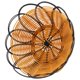 thumbnail image 2 of 7 inch Plastic Braided Basket Fruit Vegetable Cookies Container Holder Black&orange, 2 of 5