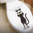 thumbnail image 3 of PIOE-Cat Mural Art Decal PVC Cat Sticker Self Adhesive Removable Cat Scratching Climbing Decal Car Window Wall Animal Sticker for Home Office Animal Car Stickers, 3 of 4