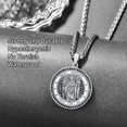 thumbnail image 3 of St Raphael the Archangel Necklace 925 Sterling Silver St Raphael Medal Religious Necklace Amulet Catholic Jewelry for Men, 3 of 5