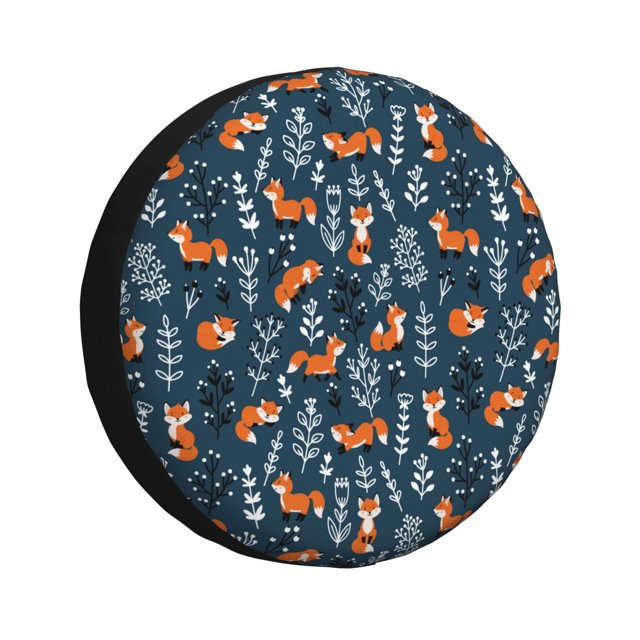 Balery cute fall fox Cubiertas para Neumáticos - Protector Resistente para Neumáticos de Camioneta, SUV, Remolque, Camper y RV-15 inch