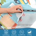 thumbnail image 5 of Yayeee Kitchen Curtains Tier Set of 2 Light Filtering 57"x36" Over Sink Window Panels, Cartoon Train Pattern, 5 of 7