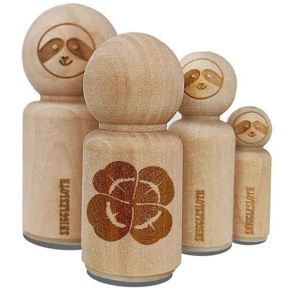 Realistic Shamrock Four Leaf Clover Rubber Stamp for Scrapbooking Crafting Stamping - Mini 1/2 Inch