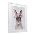 thumbnail image 2 of Stupell Industries Cottage Flower Crown Rabbit White Framed Print Under Glass, 17 x 21, by The Prints Vibe, 2 of 8