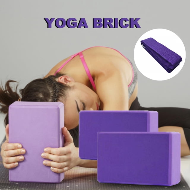 Neinkie Yoga Blocks, High Density EVA Foam Blocks to Support and Deepen Poses, Improve Strength and Aid Balance and Flexibility - Lightweight, Odor Resistant