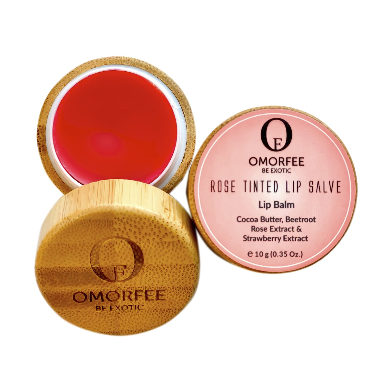 Omorfee 100 Organic Tinted Lip Balm For Natural Pink Lips Gloss Soft