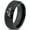 Black, variant on Tungsten Dragon Dragons Fire Breather Folklore Band Ring 8mm Men Women Comfort Fit Black Dome Brushed Polished