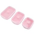 thumbnail image 4 of Portable Silicone Lunch Box Set Folding Microwave Safe Lunchbox Food Container Pink, 4 of 13