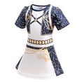 thumbnail image 5 of Pop Idol Halloween Costume, Suit with Navy Blue White Gold Dress, Cosplay Outfit for Anime Singer Birthday Party, 5 of 6