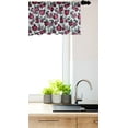 thumbnail image 3 of Ambesonne Fruit Window Valance, Cut and Whole Pomegranates Growing on Branch with Green Leaves Pattern, Curtain Valance for Kitchen Bedroom Decor with Rod Pocket, 54" X 18", Pale Grey Maroon Green, 3 of 3