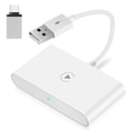 thumbnail image 2 of Wireless Carplay Adapter for Factory Wired CarPlay, Apple Carplay Wireless Adapter Plug & Play Wired to Wireless CarPlay Dongle Update Low Latency, White, 2 of 6