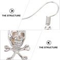 thumbnail image 5 of Pretyzoom Alloy Blue Earrings Skull Design Jewelry for Anniversary, 5 of 6