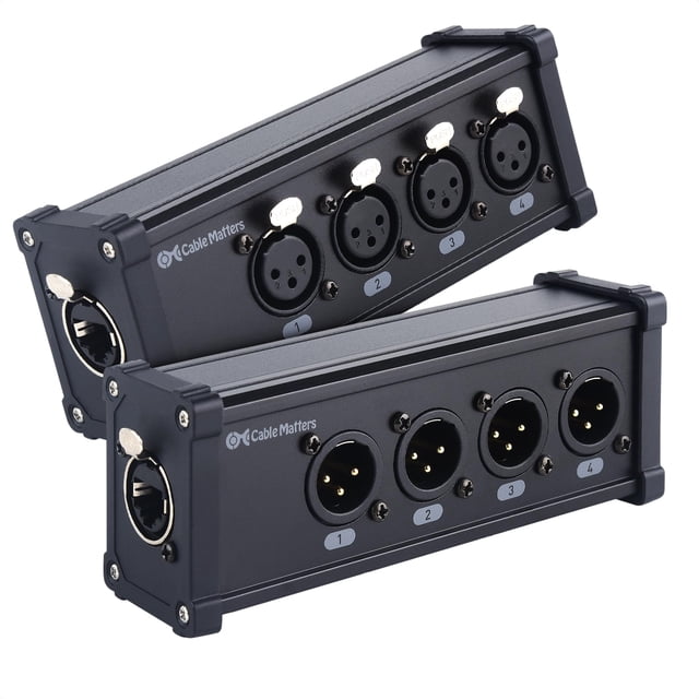 Kit de conexión de cable XLR multired Cable Matters de 4 canales