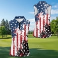 thumbnail image 3 of Aplkyhs Patriotic Matching Golf Shirts for Couple Moisture Wicking Golf Tank Top for Women Racerback Design Keep Cool in Hot Weather Breathable Fabric Lightweight, 3 of 6