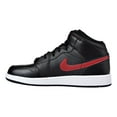 thumbnail image 4 of Kids Air Jordan 1 Mid GS Black Gym Red White 554725-009, 4 of 6