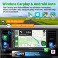 thumbnail image 2 of Pantalla estéreo para coche SJOYBRING QLED mejorada de 7 pulgadas con cámara para salpicadero, 2 of 7