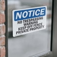 thumbnail image 4 of (2 Pack) No Trespassing Warning Keep Off Fence Private OSHA Notice Sign, 4 of 7